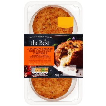 Morrisons The Best Salmon Smoked Cod & Haddock Fishcakes With Cheddar Sauce