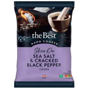 Morrisons The Best Skin On Sea Salt & Black Pepper Crisps