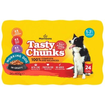 Morrisons Worker Dog Food Meat Chunks In Gravy