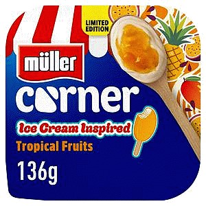 Muller Corner Limited Edition Ice Cream Inspired Tropical Fruits (136g)
