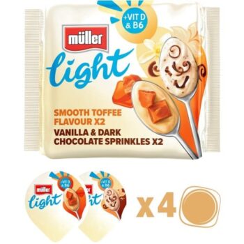 Muller Light Fat Free Yogurts with Chocolate Sprinkles