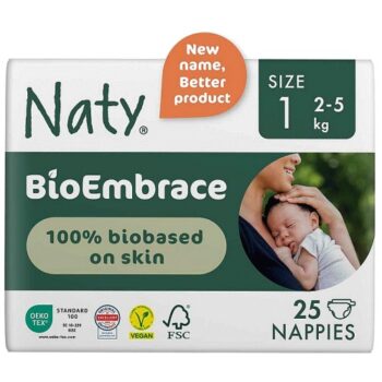 Naty BioEmbrace Nappies Size 1 (2-5KG) (25)