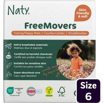 Naty Eco Nappy Pants Size 6 Carry Pack 18 Pants (18)