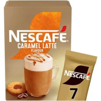 Nescafe Caramel Latte Instant Coffee Sachets (7 x 17g)