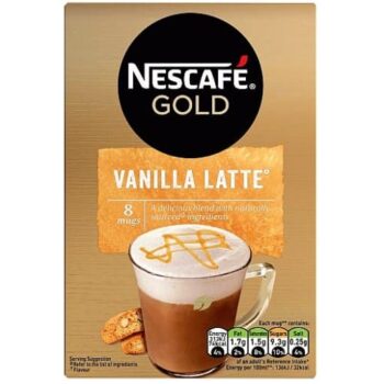 Nescafe Gold Vanilla Flavour Latte (8 x 18.5g, 148g)