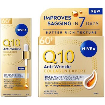 Nivea Q10 Facial Butter & Serum Bundle