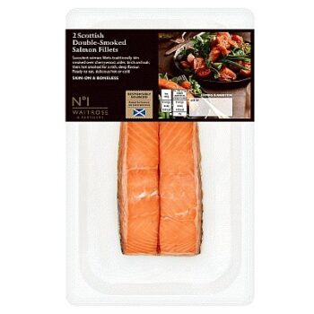 No.1 2 Scottish Double-Smoked Salmon Fillets (160g)