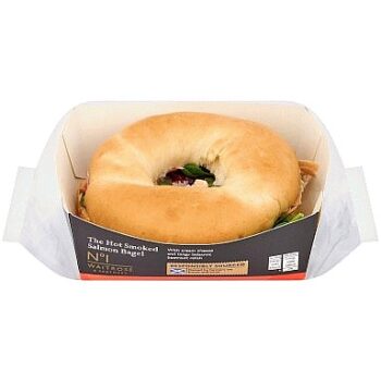 No.1 The Hot Smoked Salmon Bagel each