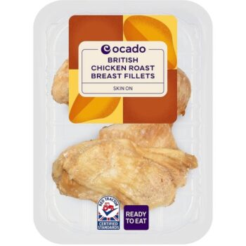 Ocado British Roast Chicken Fillets Skin On
