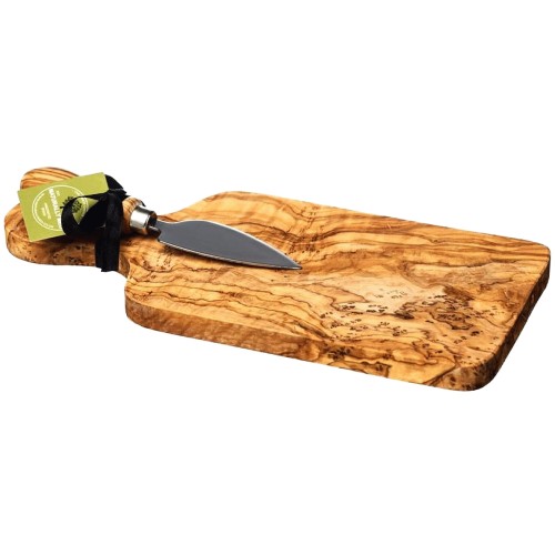 Olive Wood Cheese Board Set