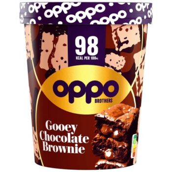 Oppo Brothers Double Chocolate Brownie Ice Cream (475ml)