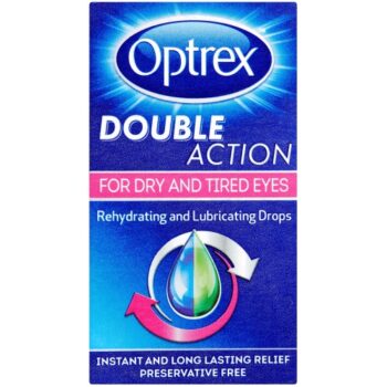 Optrex Double Action Rehydrating & Lubricating Eye Drops for Dry & Tired Eyes (10ml)