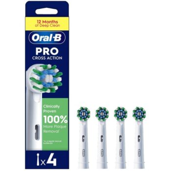 Oral-B Cross Action Toothbrush Heads Refills White