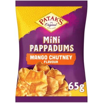 Patak's Indian Mango Chutney Mini Poppadoms (65g)