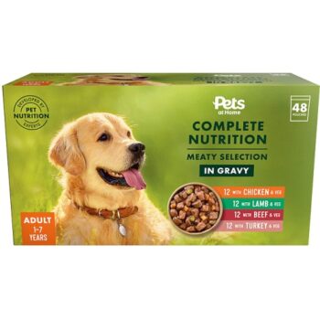 Pets At Home Complete Nutrition Beef And Vegetable In Gravy Wet Dog Food (48 x 100g)