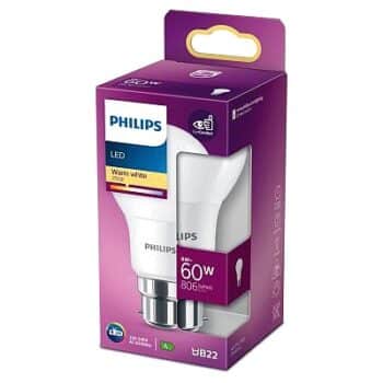 Philips Classic Frost B22 each (8w)