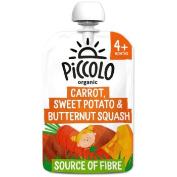 Piccolo Organic Carrot Sweet Potato Butternut Squash Pouch (100g)