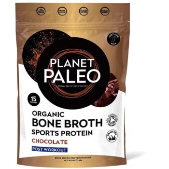 Planet Paleo Organic Bone Broth Protein Powder Sports Chocolate (240g)