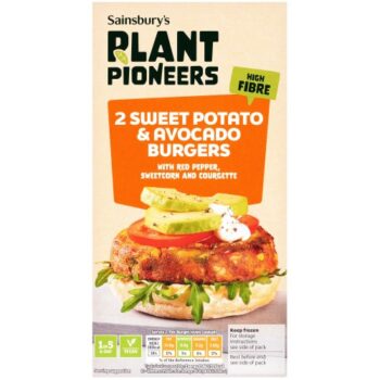 Plant Pioneers Sweet Potato & Avocado Burgers (227g)