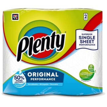Plenty White Kitchen Roll 2 Roll