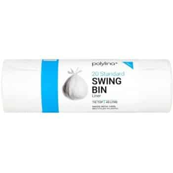 Polylina 20 Tie Top Standard Swing Bin Liner (45 Litre)