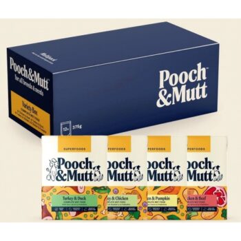 Pooch & Mutt Wet Dog Food Cartons Multipack (12 x 375g)