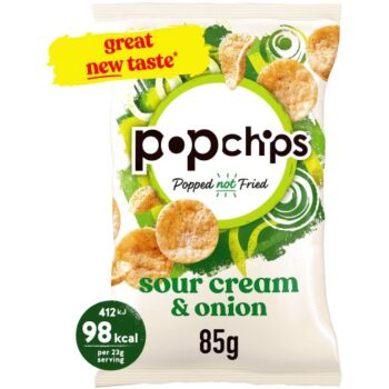 Popchips Sour Cream & Onion Sharing Crisps (85g)