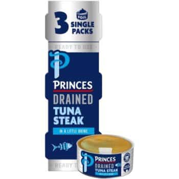 Princes Drained Tuna Steak In Brine (3 x 60g)