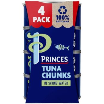 Princes Tuna Chunks in Spring Water (4 x 145g)