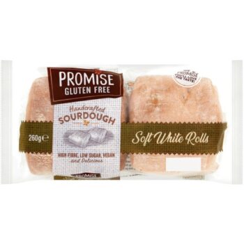 Promise Gluten Free Sourdough soft White rolls (260g)