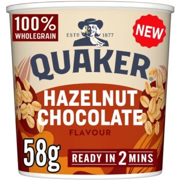 Quaker Oats Hazelnut Chocolate Porridge Pot (58g)