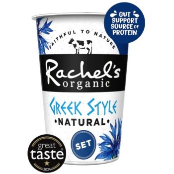 Rachel's Organic Greek Style Set Natural Yogurt (450g)