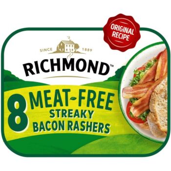 Richmond 8 Vegan Meat Free Streaky Bacon Rashers (8 x 120g)