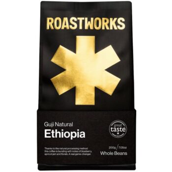 Roastworks Ethiopia Natural Whole Bean Coffee (200g)