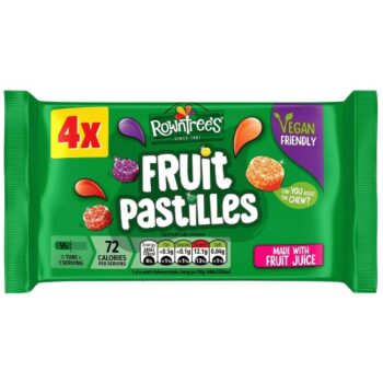 Rowntree's Vegan Fruit Pastilles Multipack Sweets (4 x 42g)