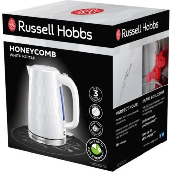 Russell Hobbs Honeycomb Cordless Kettle White 26050