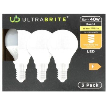 (s) Ultrabrite Warm White LED Light Bulbs (3Pack) (40w)