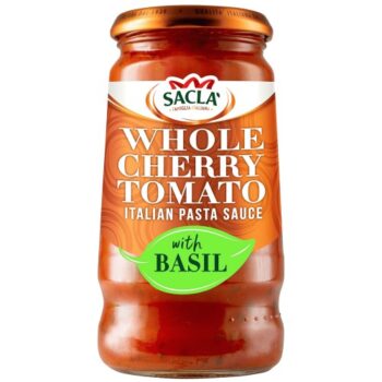 Sacla' Whole Cherry Tomato & Basil Pasta Sauce (350g)