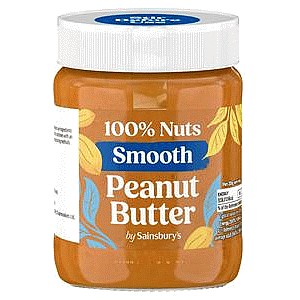 Sainsbury's 100% Nuts Smooth Peanut Butter (340g)