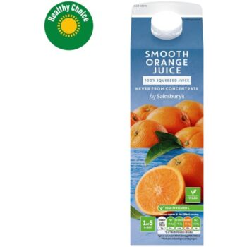 Sainsbury's 100% Pure Squeezed Smooth Orange Juice Not From Concentrate (1 Litre)