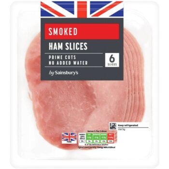 Sainsbury's 6 Smoked Ham Slices (120g)