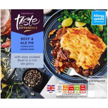 Sainsbury's Beef & Ale Pie Limited Edition Taste the Difference (380g)