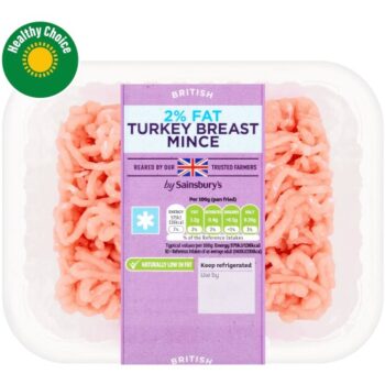 Sainsbury's British 2% Fat Turkey Breast Mince (250g)