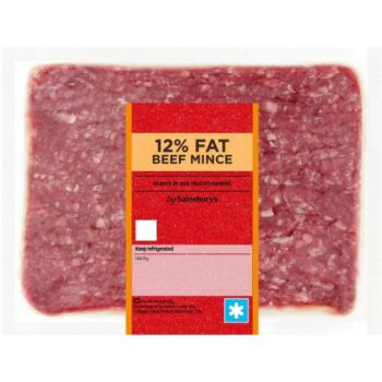 Sainsbury's British or Irish 12% Fat Beef Mince (500g)