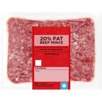 Sainsbury's British or Irish 20% Fat Beef Mince (500g)
