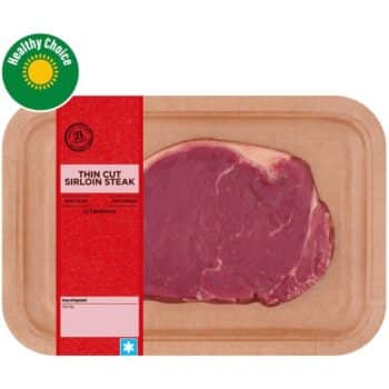 Sainsbury's British or Irish 21 Day Matured Thin Cut Sirloin Steak (155g)