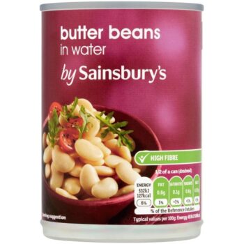 Sainsbury's Butter Beans In Water (235g*) (400g)