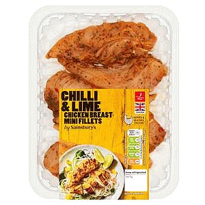 Sainsbury's Chilli & Lime British Chicken Breast Mini Fillets (320g)