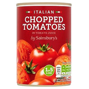 Sainsbury's Chopped Tomatoes Can (400g)