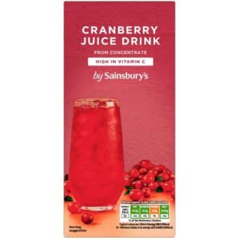 Sainsbury's Cranberry Juice Drink (1 Litre)